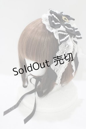 画像: BABY,THE STARS SHINE BRIGHT / confiserieヘッドドレス  ブラック/オフ白 H-25-09-28-078-BA-AC-NS-ZH