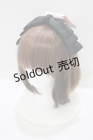 画像: m petit by misako / NINA'sコラボ AM*NIリボンカチューシャ  ブラック H-25-09-28-079-LO-AC-NS-ZH