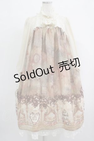 画像: ALICE and the PIRATES / 天使の棲む森柄ワンピース Free 生成り H-25-09-28-011-PA-OP-NS-ZH
