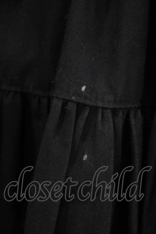 画像6: metamorphose / 【プラスサイズ】無地ラッセルレース姫袖ワンピース プラスサイズ ブラック/オフ白 H-25-09-28-001-ME-OP-NS-ZH (6)