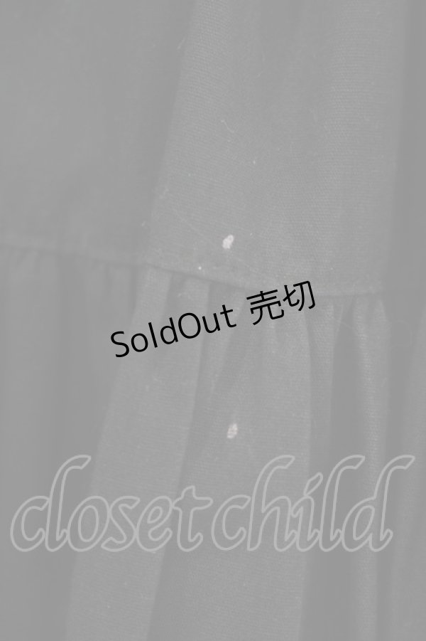 画像6: metamorphose / 【プラスサイズ】無地ラッセルレース姫袖ワンピース プラスサイズ ブラック/オフ白 H-25-09-28-001-ME-OP-NS-ZH (6)