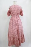 画像3: evelyn / リボンオフショルロングワンピース Free チェック/レッド H-25-09-28-014-LO-OP-NS-ZH (3)