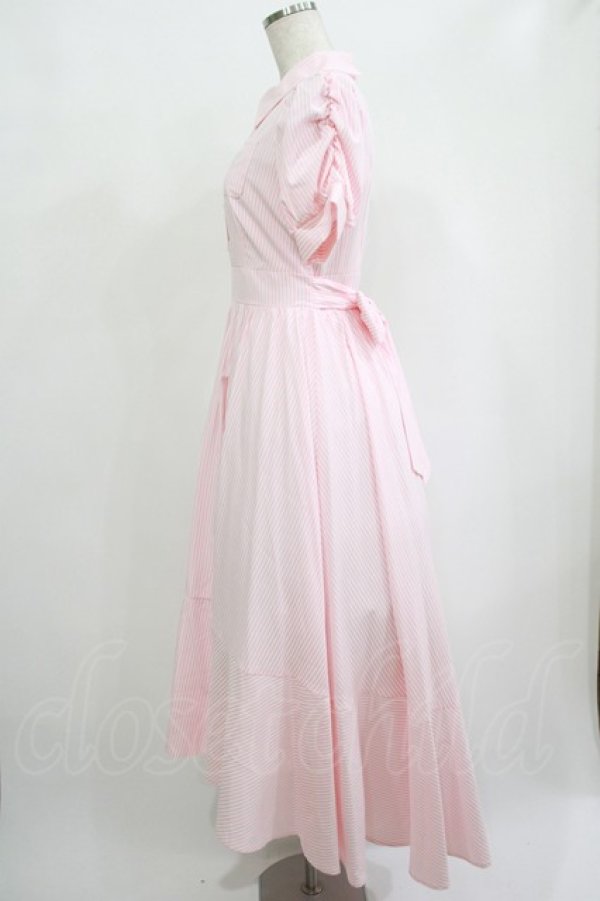 画像2: An MILLE / アシメシャツワンピース Free ピンク H-25-09-28-017-EL-OP-NS-ZH (2)