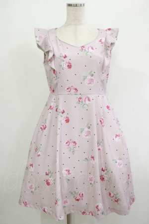 画像: Ank Rouge / ローズドットフリルワンピース M ピンク H-25-09-28-020-CA-OP-NS-ZH