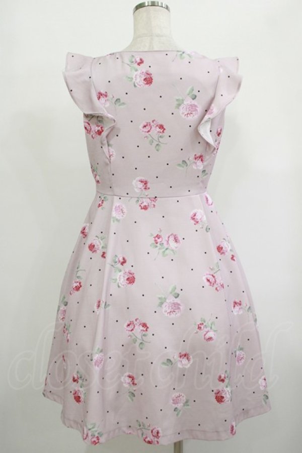 画像3: Ank Rouge / ローズドットフリルワンピース M ピンク H-25-09-28-020-CA-OP-NS-ZH (3)