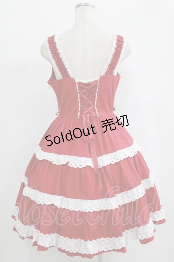 画像3: BABY,THE STARS SHINE BRIGHT / ミルフィーユジャンパースカート Free エンジ H-25-09-29-003-BA-OP-NS-ZH (3)