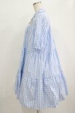 画像2: axes femme kawaii / 刺繍ティアードシャツワンピ M サックス H-25-09-29-029-AX-OP-NS-ZH (2)