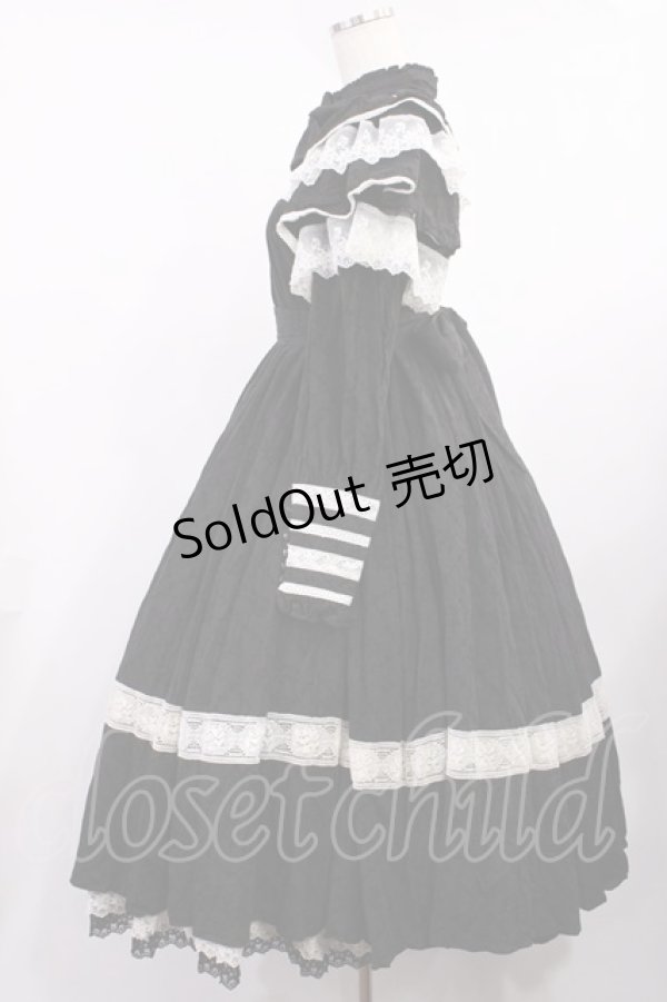 画像2: Hoshibako Works / リリアンヌ姉妹チェックワンピース(ロング丈) Free ブラック H-25-09-29-1004-LO-OP-NS-ZH (2)