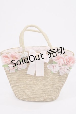 画像: BABY,THE STARS SHINE BRIGHT / Le bouquetかごバッグ  ピンク H-25-09-29-1032-BA-BG-NS-ZH