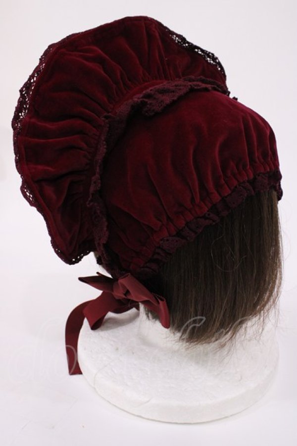 画像2: BABY,THE STARS SHINE BRIGHT / 別珍Candyボンネット  ボルドー H-25-09-29-1037-BA-AC-NS-ZH (2)