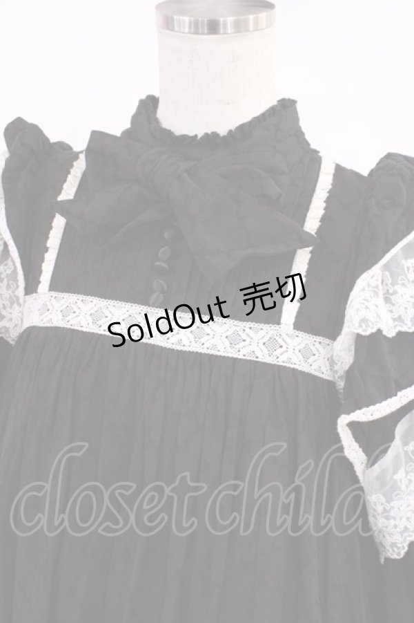 画像4: Hoshibako Works / リリアンヌ姉妹チェックワンピース(ロング丈) Free ブラック H-25-09-29-1004-LO-OP-NS-ZH (4)