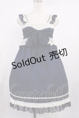 画像: ALICE and the PIRATES / 胸リボン天使ワンピース Free ネイビー H-25-09-29-1006-PA-OP-NS-ZH