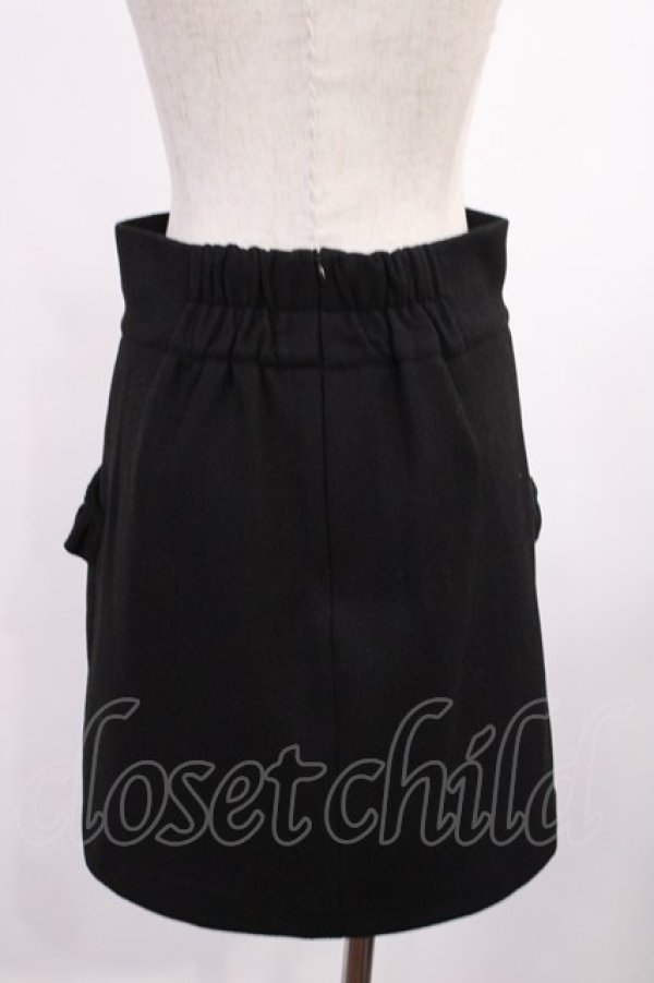 画像2: Ank Rouge / 台形フリルスカート M ブラック H-25-09-29-1019-CA-SK-NS-ZH (2)