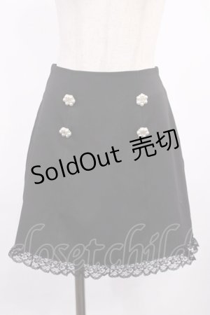 画像: evelyn / パールボタンスカート Free ブラック H-25-09-29-1020-LO-SK-NS-ZH