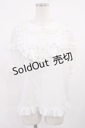 画像: To Alice / レースアップブラウス Free オフ H-25-09-29-1023-LO-BL-NS-ZH