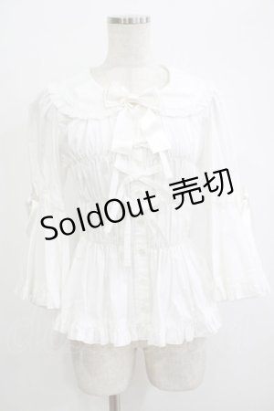 画像: metamorphose / 丸襟姫袖ブラウス サイズ1 ホワイト H-25-09-29-051-ME-BL-NS-ZH