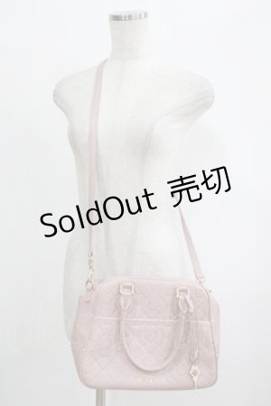 画像: Maison de FLEUR / モノグラムトラペゾイドバッグ  ピンク H-25-09-29-058-LO-BG-NS-ZH