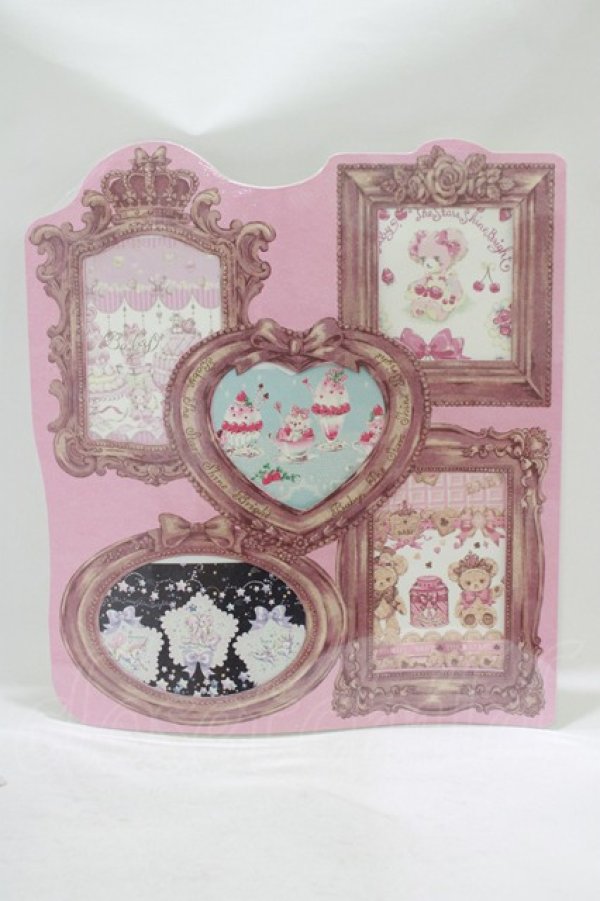 画像1: BABY,THE STARS SHINE BRIGHT / BABYフレーム付ポストカードセット  ピンク H-25-09-29-061-BA-ZA-NS-ZH (1)