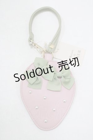 画像: Maison de FLEUR / いちごカードケース  ピンク H-25-09-29-068-LO-ZA-NS-ZH