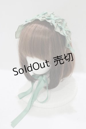 画像: Chalmiere / フリルヘッドドレス  グリーン H-25-09-29-076-PU-AC-NS-ZH