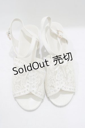 画像: axes femme / カットワークレースサンダル M(23.5cm), オフ H-25-09-29-080-AX-SH-NS-ZH