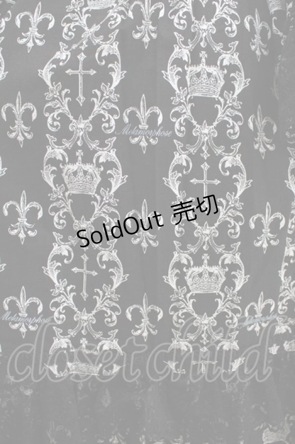 画像4: metamorphose / 【プラスサイズ】クラウンクロス ケープ付ロングドレス プラスサイズ ブラック H-25-09-29-007-ME-OP-NS-ZH (4)