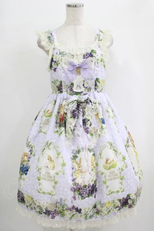 画像: BABY,THE STARS SHINE BRIGHT / Happy Easter〜Easter Bunny’s Spring Garden〜柄クロスジャンパースカート Free ラベンダー H-25-09-29-002-BA-OP-NS-ZH