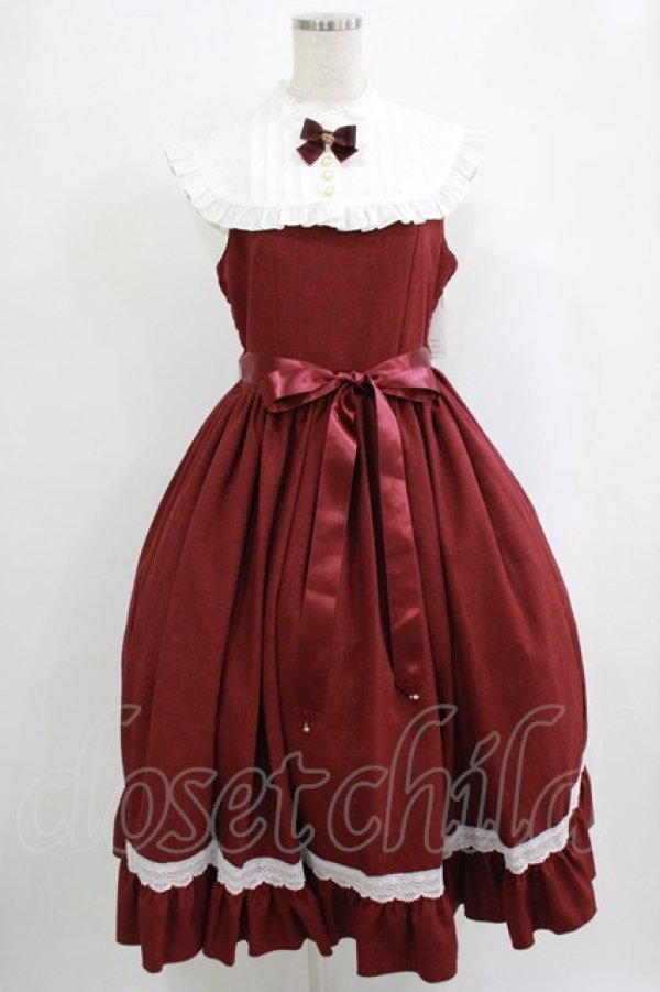 画像1: metamorphose / Priere〜星に祈りを〜ミディアムジャンパースカート サイズ1 ワイン H-25-09-29-011-ME-OP-NS-ZH (1)