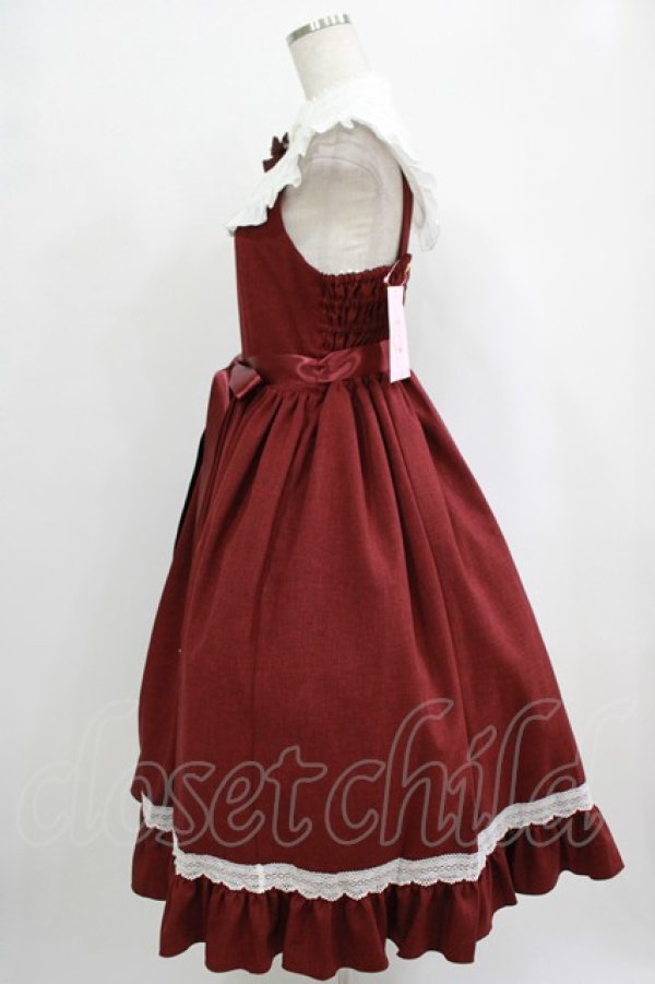 画像2: metamorphose / Priere〜星に祈りを〜ミディアムジャンパースカート サイズ1 ワイン H-25-09-29-011-ME-OP-NS-ZH (2)