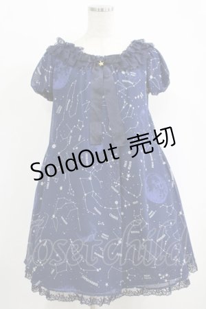 画像: Angelic Pretty / Cosmicワンピース Free ネイビー H-25-09-29-018-AP-OP-NS-ZH