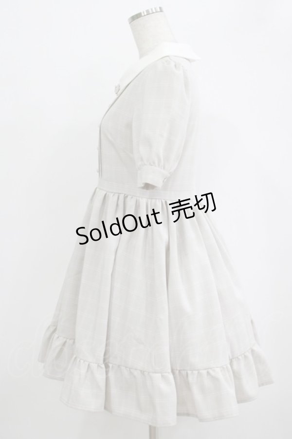 画像2: evelyn / チェックタックワンピース Free ベージュ/ピンク H-25-09-29-024-LO-OP-NS-ZH (2)