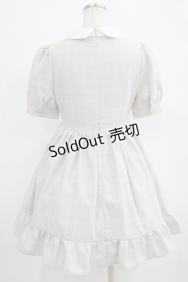 画像3: evelyn / チェックタックワンピース Free ベージュ/ピンク H-25-09-29-024-LO-OP-NS-ZH (3)