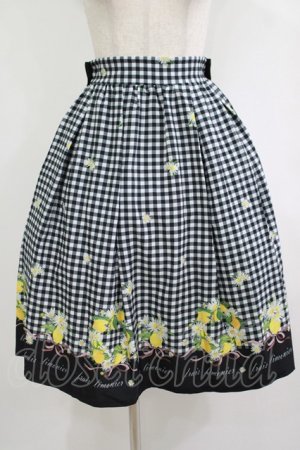 画像: axes femme POETIQUE / シトロンフラワーリーススカート M 黒 H-25-09-30-1024-AX-SK-SZ-ZH