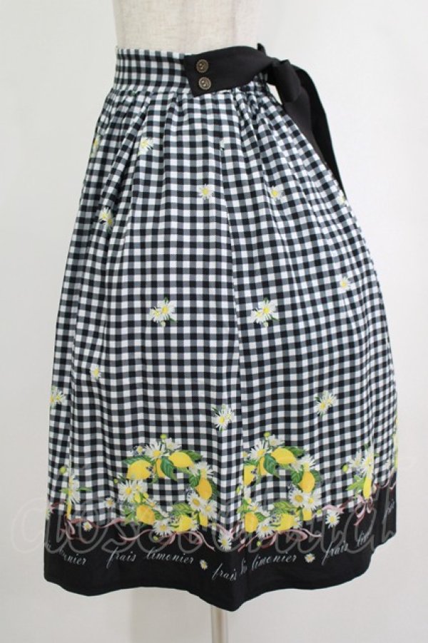 画像2: axes femme POETIQUE / シトロンフラワーリーススカート M 黒 H-25-09-30-1024-AX-SK-SZ-ZH (2)