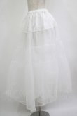 画像2: Victorian maiden / ロングチュールパニエ free ホワイト H-25-09-30-1027-CL-SK-NS-ZH (2)
