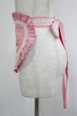 画像2: Lilizi（海外ロリータブランド） / いちご刺繍ハートエプロン  ピンク H-25-09-30-1030-PU-ZA-NS-ZH (2)