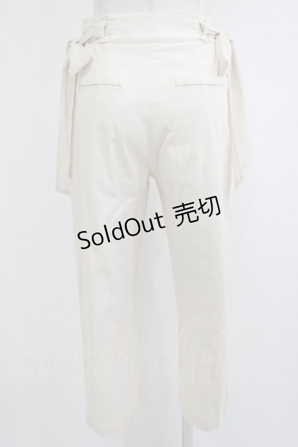 画像3: Fi.n.t / シフォンリボン付きストレートパンツ Free IVORY H-25-09-30-1032-CA-PA-NS-ZH (3)