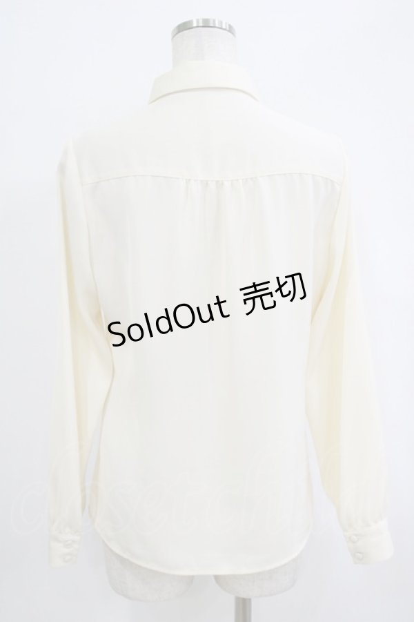 画像3: Fi.n.t / はしごリボン使いタイ付きブラウス Free OFF×NAVY H-25-09-30-1045-CA-BL-NS-ZH (3)