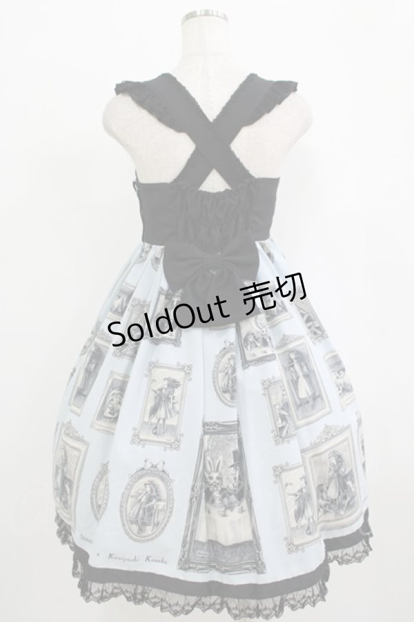 画像3: Innocent World / 金子國義アリスハイウエストジャンパースカート Free サックス H-25-09-30-1005-IW-OP-NS-ZH (3)