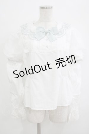 画像: Rosa Multiflora（海外ロリータブランド） / すずらんブラウス L オフ H-25-09-30-1048-PU-BL-NS-ZH