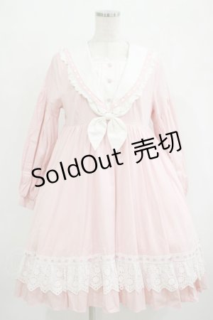 画像: To Alice / うさみみセーラーワンピース M ピンク H-25-09-30-1006-LO-OP-NS-ZH