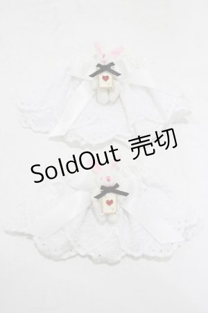 画像: metamorphose / うさちゃん綿レースカフス  オフ H-25-09-30-1056-ME-ZA-YZ-ZH