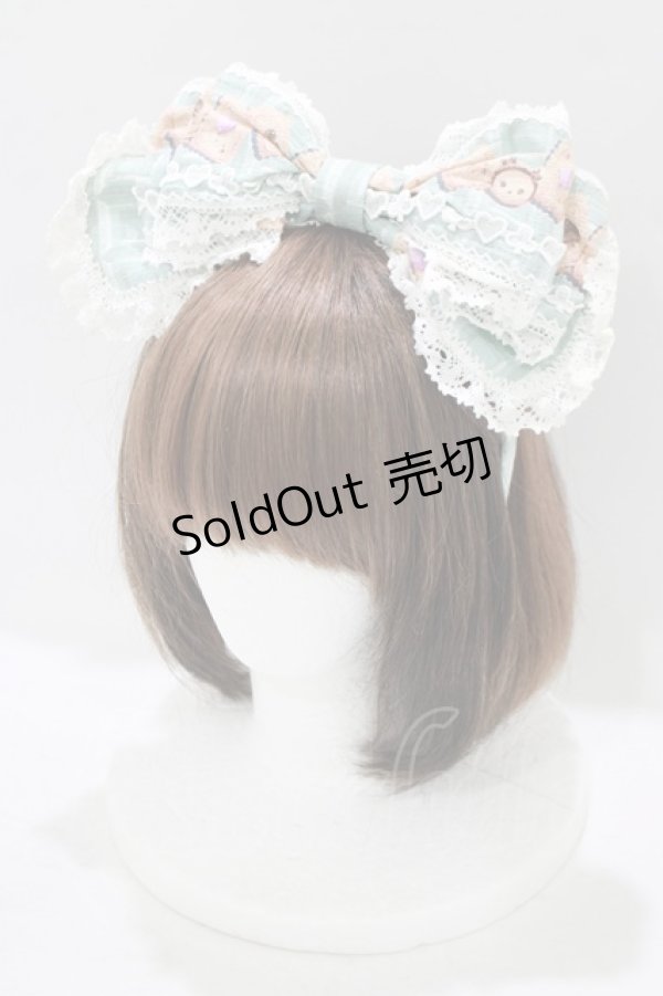 画像1: BABY,THE STARS SHINE BRIGHT / くまくみゃちゃんのスウィートチョコレートカチューシャ  ミント H-25-09-30-1070-BA-AC-YZ-ZH (1)