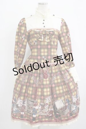 画像: ALICE and the PIRATES / Drosselmeyer's Wonder Box柄ワンピース Free カナリヤ（イエロー） H-25-09-30-1007-PA-OP-NS-ZH