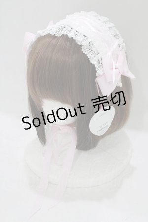 画像: BABY,THE STARS SHINE BRIGHT / はしごレースのスピンドールヘッドドレス (綿サテン生地)  ピンク H-25-09-30-1076-BA-AC-NS-ZH