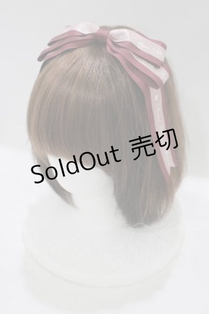 画像: Amavel / ぱっちんロゴリボンカチューシャ  ピンク H-25-09-30-1078-CA-AC-NS-ZH