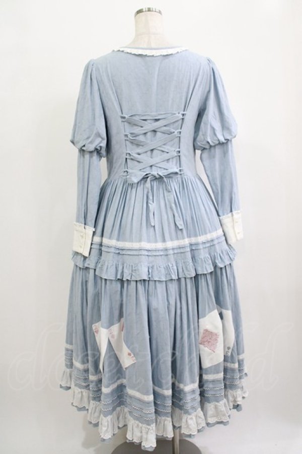 画像3: Beleganty Lolita（海外ロリータブランド） / トランプワンピース L サックス H-25-09-30-1009-PU-OP-NS-ZH (3)