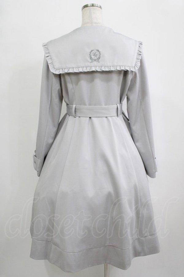 画像3: Amavel / Romantiqueフリルトレンチコート（ミドル丈） Free サックス H-25-09-30-1016-CA-CO-NS-ZH (3)