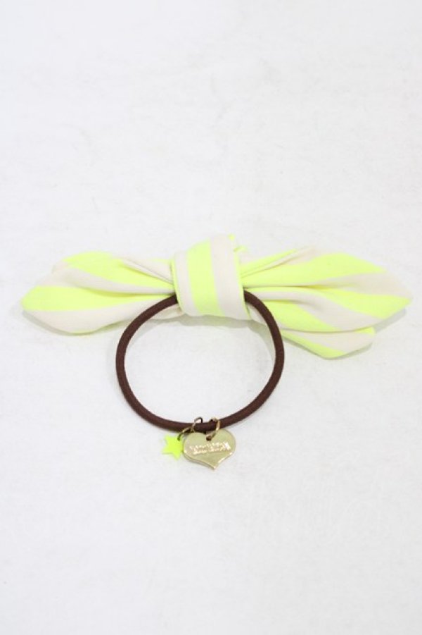 画像1: LIZ LISA / リボンヘアゴム  イエロー H-25-10-01-001-LO-AC-KB-ZH (1)