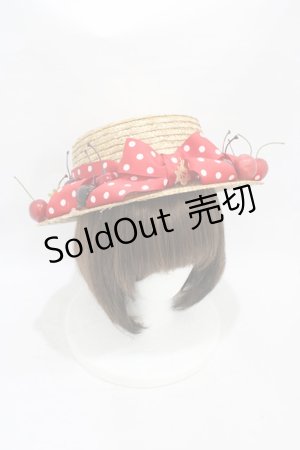 画像: Cerise / チェリーリボンハット  レッドチェリー×レッドリボン H-25-10-01-005-LO-AC-KB-ZT087